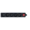 LANBERG PS1-05E-0300-BK 3M Juodas LANTERGE CURVE 5X 230V PL SU GRANDINĖS IŠJUNGIKLIU PILNAS VARIS