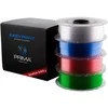 PrimaCreator EasyPrint PETG Value Pack – 1.75mm – 4 x 500g (iš viso 2kg) – skaidrus, rožinis, šviesiai mėlynas, žalias