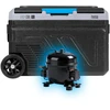 Profesionalus TEESA kompresorinis kelioninis šaldytuvas su šaldymo funkcija, 40 l DC12/24 AC 230 V, maitinimas baterijomis, dideli ratukai ir tvirta rankena, Bluetooth, du skyriai