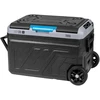 Profesionalus TEESA kompresorinis kelioninis šaldytuvas su šaldymo funkcija, 40 l DC12/24 AC 230 V, maitinimas baterijomis, dideli ratukai ir tvirta rankena, Bluetooth, du skyriai