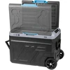 Profesionalus TEESA kompresorinis kelioninis šaldytuvas su šaldymo funkcija, 50 l DC12/24 AC 230V, dideli ratukai ir tvirta rankena, Bluetooth, maitinimas baterijomis