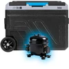 Profesionalus TEESA kompresorinis kelioninis šaldytuvas su šaldymo funkcija, 50 l DC12/24 AC 230V, dideli ratukai ir tvirta rankena, Bluetooth, maitinimas baterijomis