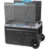 Profesionalus TEESA kompresorinis kelioninis šaldytuvas su šaldymo funkcija, 40 l DC12/24 AC 230 V, maitinimas baterijomis, dideli ratukai ir tvirta rankena, Bluetooth, du skyriai