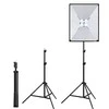 Studijos komplektas Puluz softbox 50x70cm, trikojis, LED lemputė 4 vnt PU5071EU