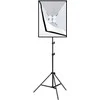 Studijos komplektas Puluz softbox 50x70cm, trikojis, LED lemputė 4 vnt PU5071EU