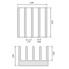 Oem Radiatorius RAD04 9x9x5mm - 5 vnt