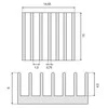 Oem Radiatorius RAD07 15x14.5x6mm - 5 vnt