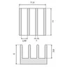 Oem Radiatorius RAD16 11x11x5mm - 5 vnt