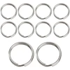 Raktų pakabukas Raktų pakabuko pagrindas 10 vnt, 20 mm sidabrinis žiedas