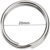 Raktų pakabukas Raktų pakabuko pagrindas 10 vnt, 20 mm sidabrinis žiedas