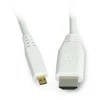 Raspberry MicroHDMI - HDMI kabelis T7689AX 1m Baltas