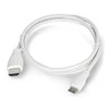 Raspberry MiniHDMI - HDMI 1m Baltas