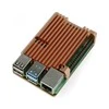 Oem Raspberry Pi 4B aliumininis radiatorius - dėžutė vario spalvos