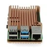 Oem Raspberry Pi 4B aliumininis radiatorius - dėžutė vario spalvos