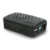 Raspberry Pi 4B dėklas Argon Poly+ Juodas