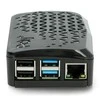 Raspberry Pi 4B dėklas Argon Poly+ Juodas