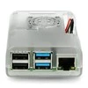 Raspberry Pi 4B dėklas justPi su ventiliatoriumi – skaidrus