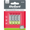 REBEL AAA baterijos, 900 mAh, Ni-MH, 1.2 V, 4vnt./bl, P3