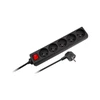 Rebel elektros tinklo ilgintuvas 5 lizdai su jungikliu 3m - 1.5mm