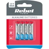REBEL LR03 šarminės baterijos, 4 vnt./dėžutėje