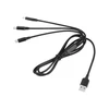 Rebel USB kabelis 3in1 microUSB USB C Lightning 1m