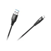 REBEL USB - micro USB kabelis 0.5m Juodas