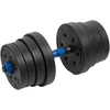 Reguliuojami bituminiai hanteliai su jungtimi 2x15kg, REBEL ACTIVE