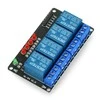 Oem Relės modulis 4 kanalų - 10A/250VAC kontaktai - 5V ritė
