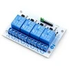 Relės modulis Velleman 4 kanalai - 10A/250VAC kontaktai - 5V ritė