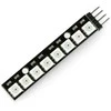Oem RGB LED juosta WS2812 5050 x 8 šviesos diodai - 53 mm - lituotos jungtys