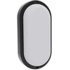 Sieninis šviestuvas Riga oval LED šviestuvas 12W 4000K IP65 Eurolight Juodas
