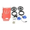 Roboto važiuoklė mini 2WD - Feetech FT-MC-001-KIT su FS90R servo varikliais