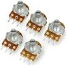 Oem Rotacinis potenciometras 101Ohm tiesinis 1/5W B0.1K/B101 - 5 vnt
