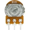 Oem Rotacinis potenciometras 101Ohm tiesinis 1/5W B0.1K/B101 - 5 vnt