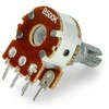 Oem Rotacinis potenciometras 2x 500kΩ linijinis 1/8W - 5 vnt