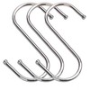 Oem S tipo kabliukas - 75mm - sidabrinis - metalinis kabykla -