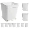 Oem Savaime laistantis gėlių vazonas – 14.5 cm – baltas – su