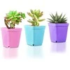 Oem Savaime laistantis gėlių vazonas – 14.5 cm – baltas – su