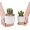 Oem Savaime laistantis gėlių vazonas – 14.5 cm – baltas – su