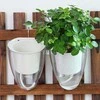 Oem Savaime laistantis gėlių vazonas – 14.5 cm – baltas – su