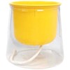 Oem Savaime laistantis vazonas – 14.5 cm – baltas – su laistymo sistema