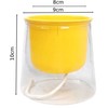 Oem Savaime laistantis vazonas – 14.5 cm – baltas – su laistymo sistema