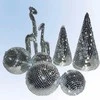 Oem Sidabrinė stiklo mozaika - 15x10cm 1mm didelis stiklas - 3D lipnus mozaikos lipdukas
