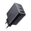 Sieninis įkroviklis Acefast A5 PD32W, USB + USB-C (juodas)