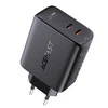 Sieninis įkroviklis Acefast A9, 2x USB-C, PD 40W (Juoda)
