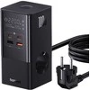Sieninis įkroviklis / maitinimo juosta Baseus PowerCombo 100W (juoda)