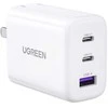 Sieninis įkroviklis UGREEN CD275, 2x USB-C, 1x USB, 65W (balta)