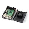 Simple Dėklas skirtas Raspberry Pi Model 3B+/3B/2B - juodas su ventiliatoriumi