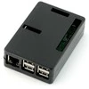 Juodas korpusas Raspberry Pi su išpjovomis jungtims