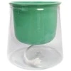 SIMPLE savaime laistomas gėlių vazonas 8 cm - mėlynas plastikinis gėlių uždangalas